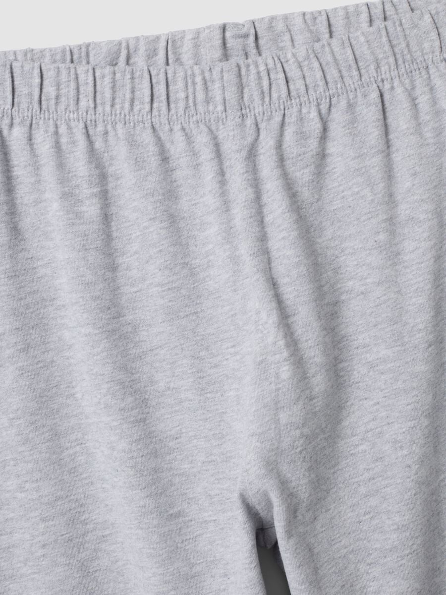Marl grey organic cotton pyjamas with Mario Kart print_3