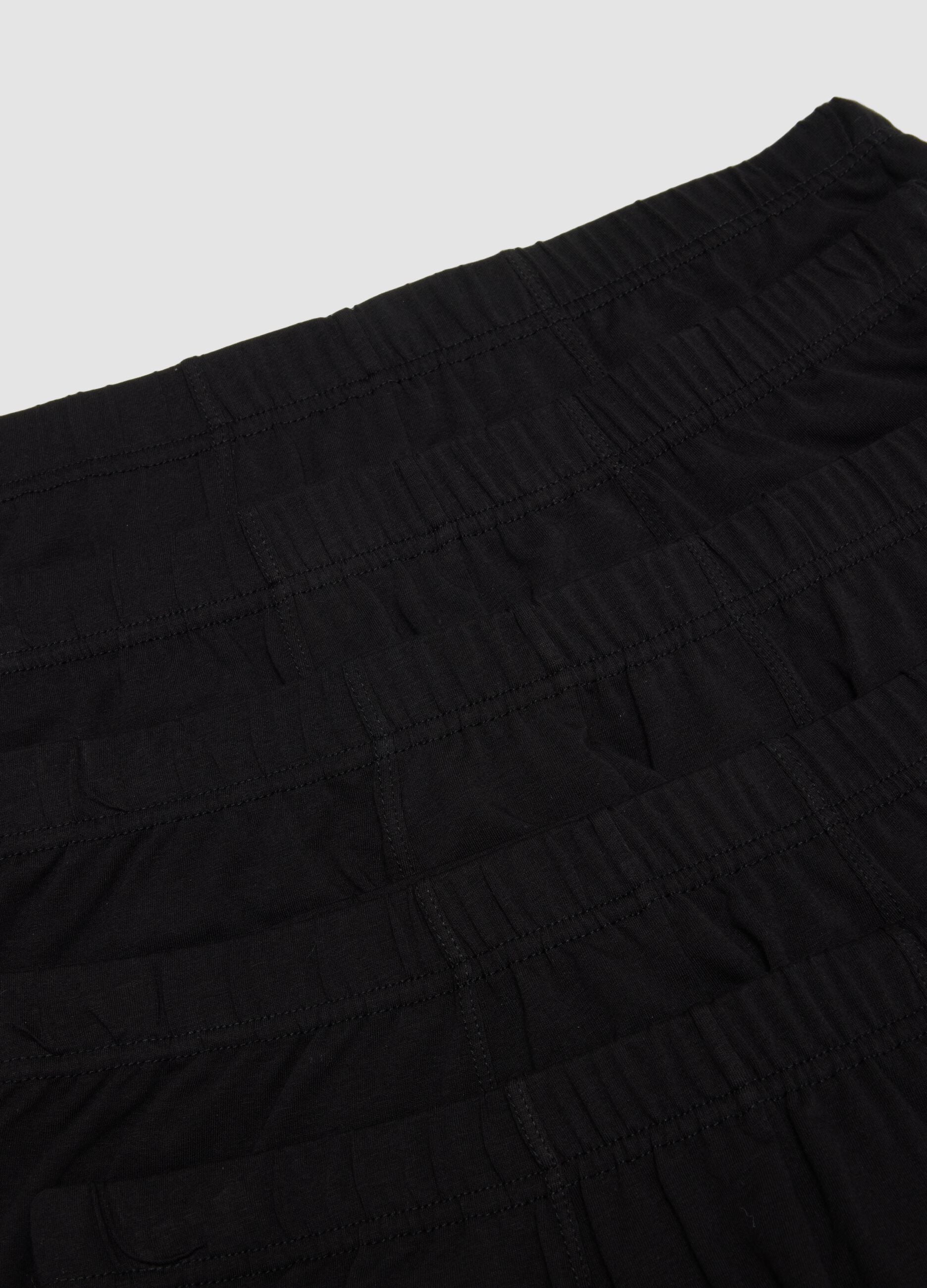 5er-Pack schwarze Boxershorts aus Bio-Baumwolle
