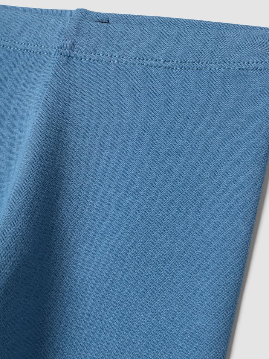 Leggings azzurri in cotone elasticizzato skinny fit_2