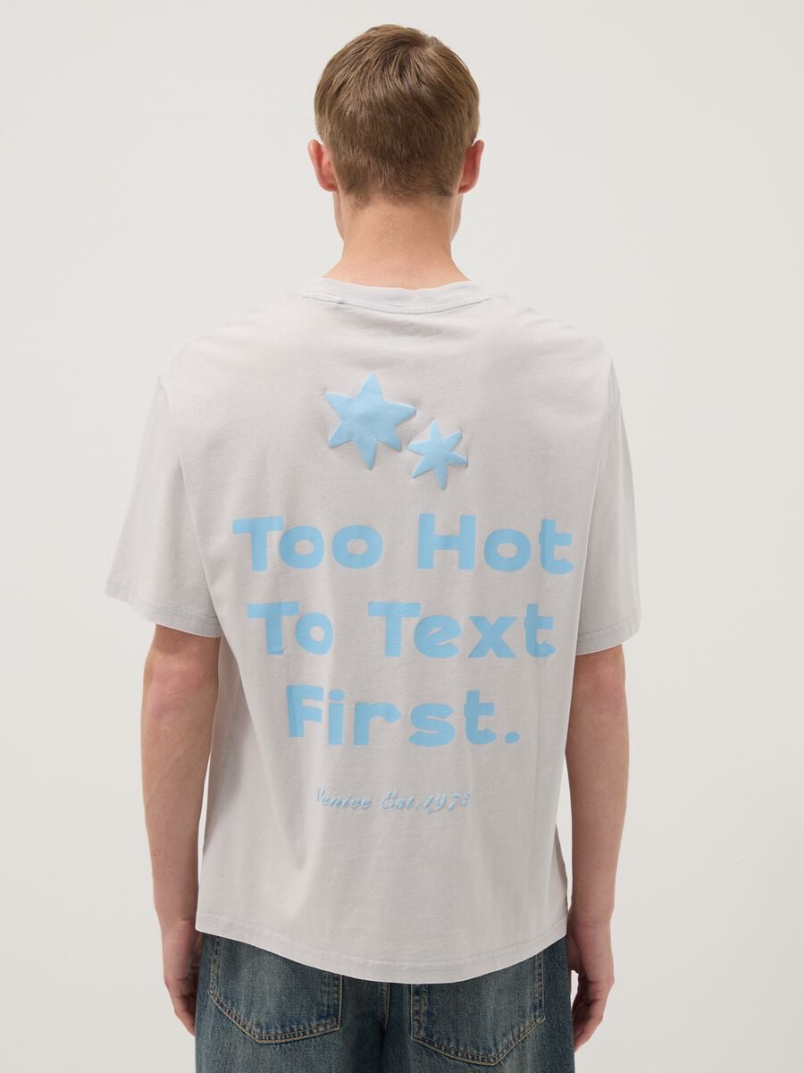 Grey short-sleeve pure cotton T-shirt_4