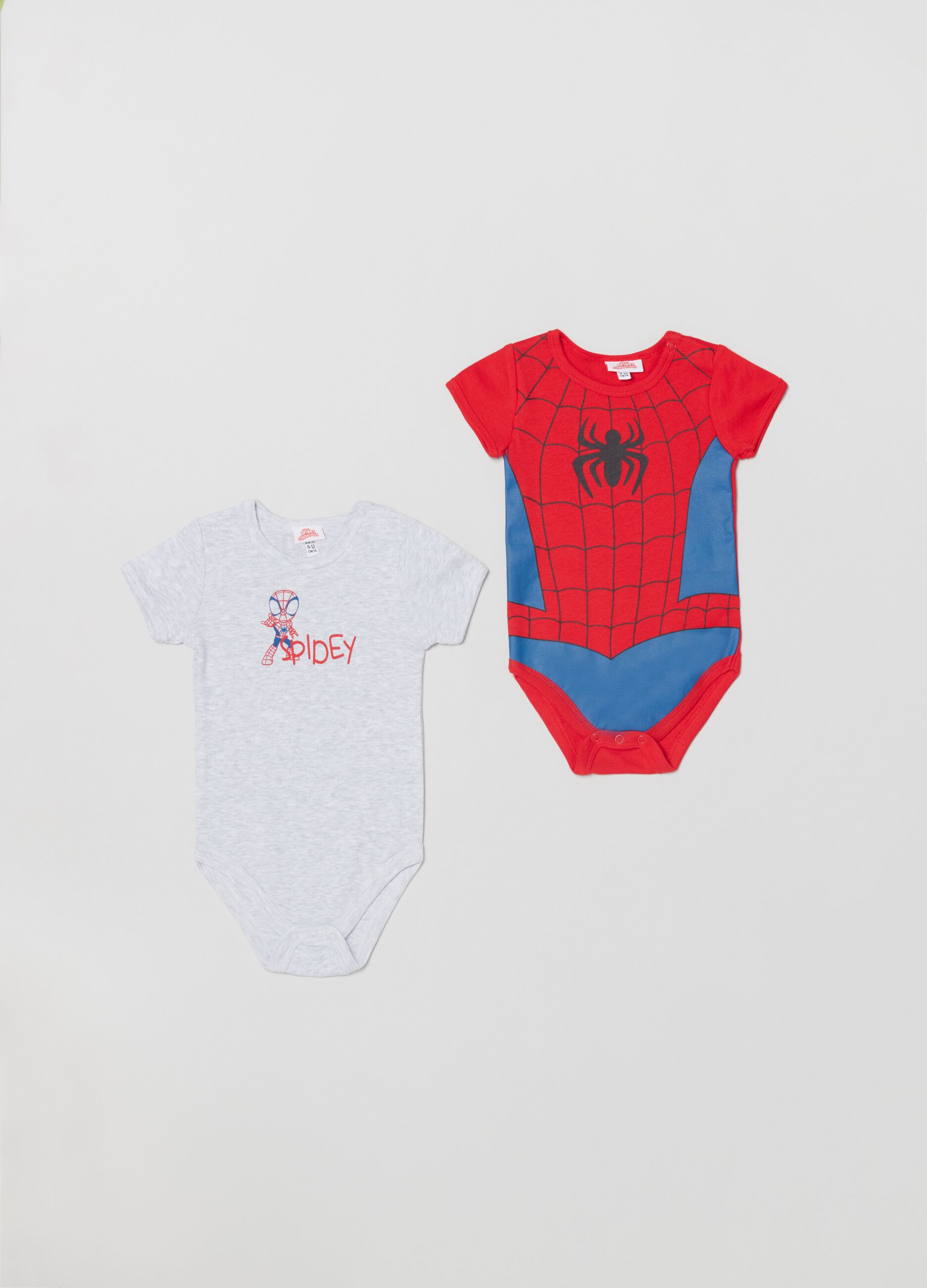 Pack of two onesies with Spidey print_0