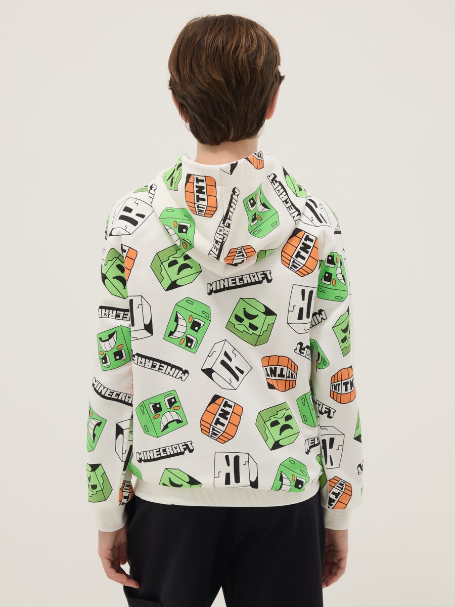 Multicolour cotton blend Minecraft hoodie for boys_1