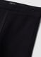 Black stretch cotton flared leggings for girls_2