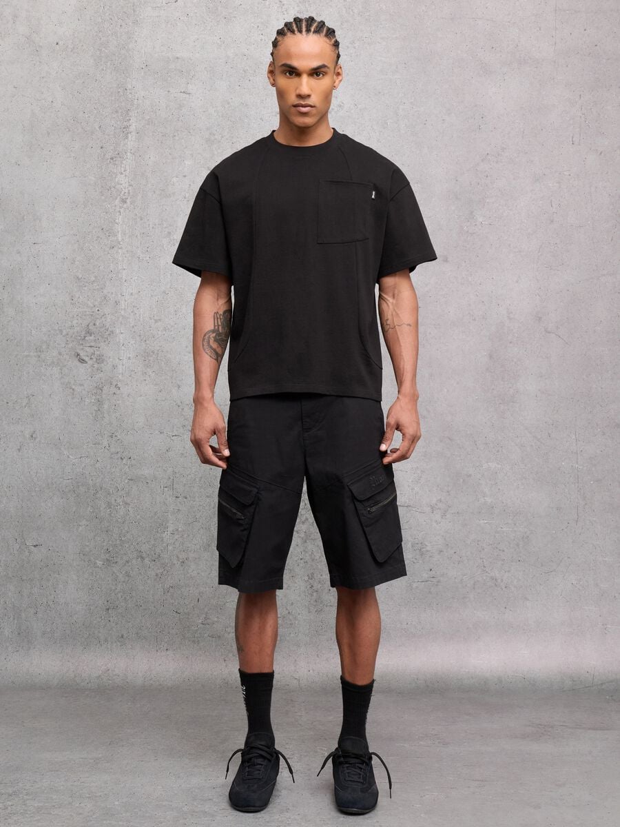 Black Cargo Shorts_0