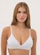 Grey organic cotton and stretch viscose triangle bra_0