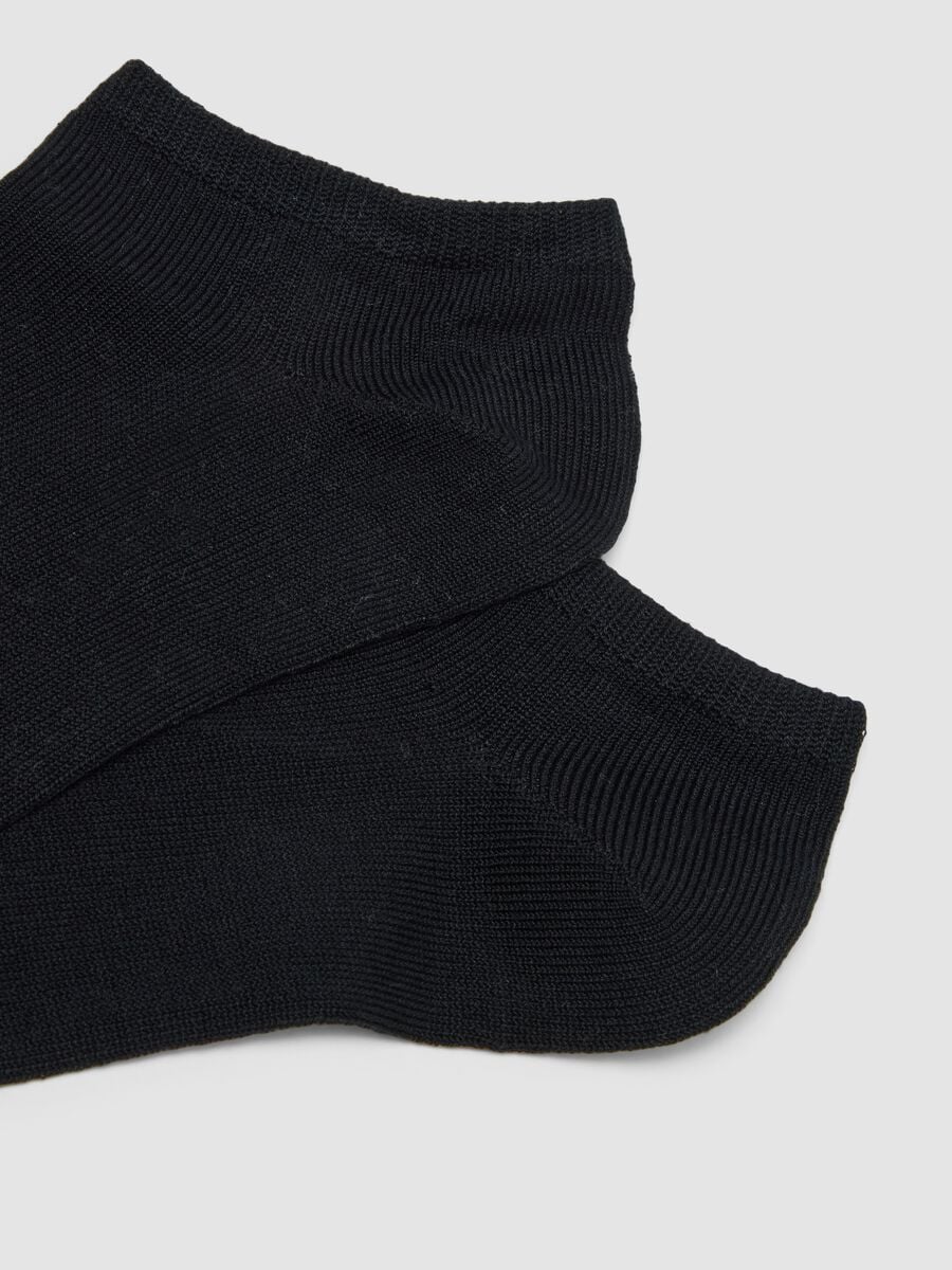 3er-Pack schwarze Sport-Kn&ouml;chelsocken aus Bio-Baumwolle_2