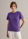 Violettes T-Shirt aus reinem Leinen mit kurzen &Auml;rmeln, Regular Fit_2