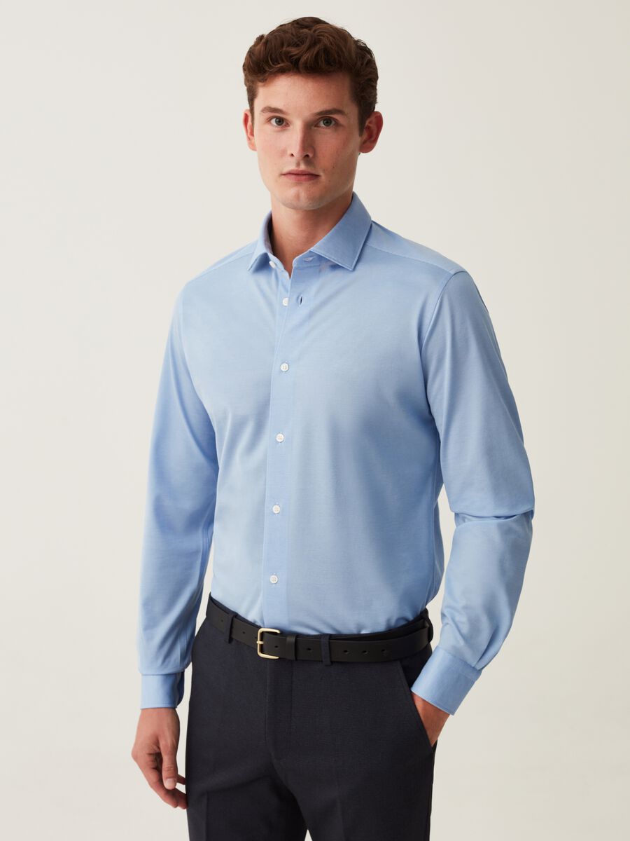 Slim-fit shirt in Coolmax® fabric_0