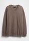 Brauner Baumwollmischpullover_0