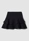 Black viscose-blend tiered skirt_6