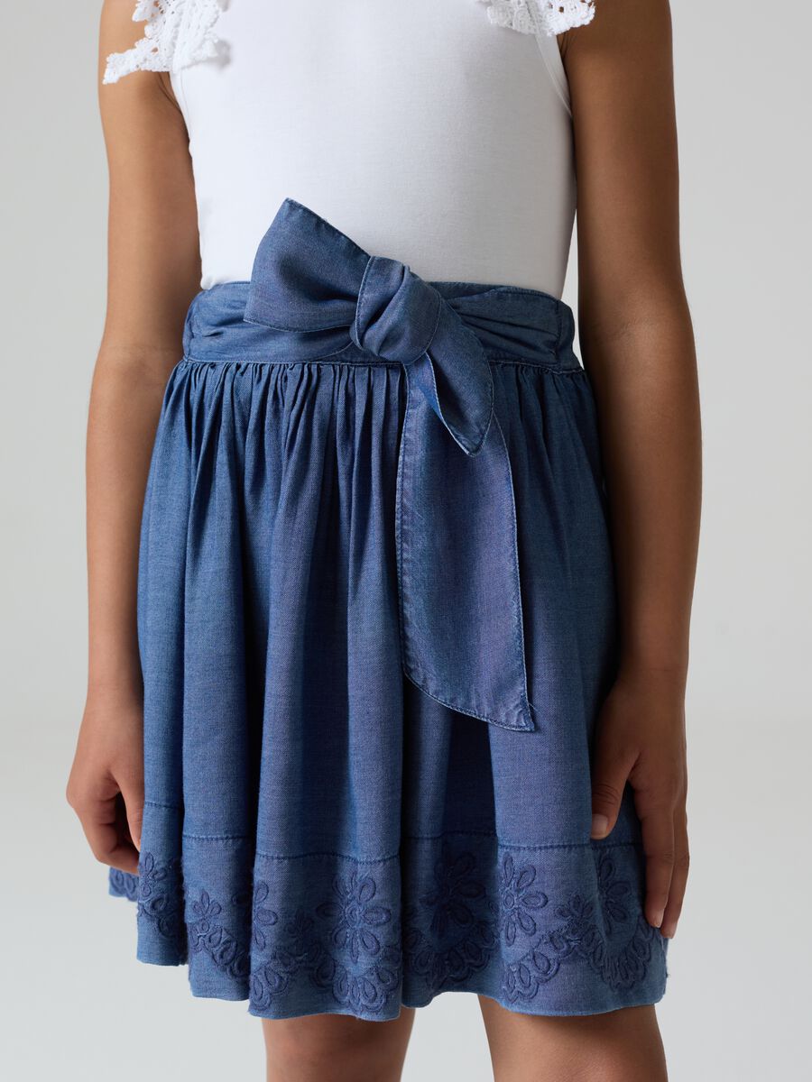 Skirt in TENCEL™ Lyocell with embroidery_1