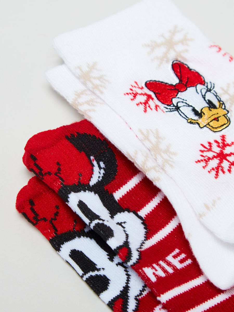 Two-pair pack short socks with Minnie Mouse and Daisy Duck design_2