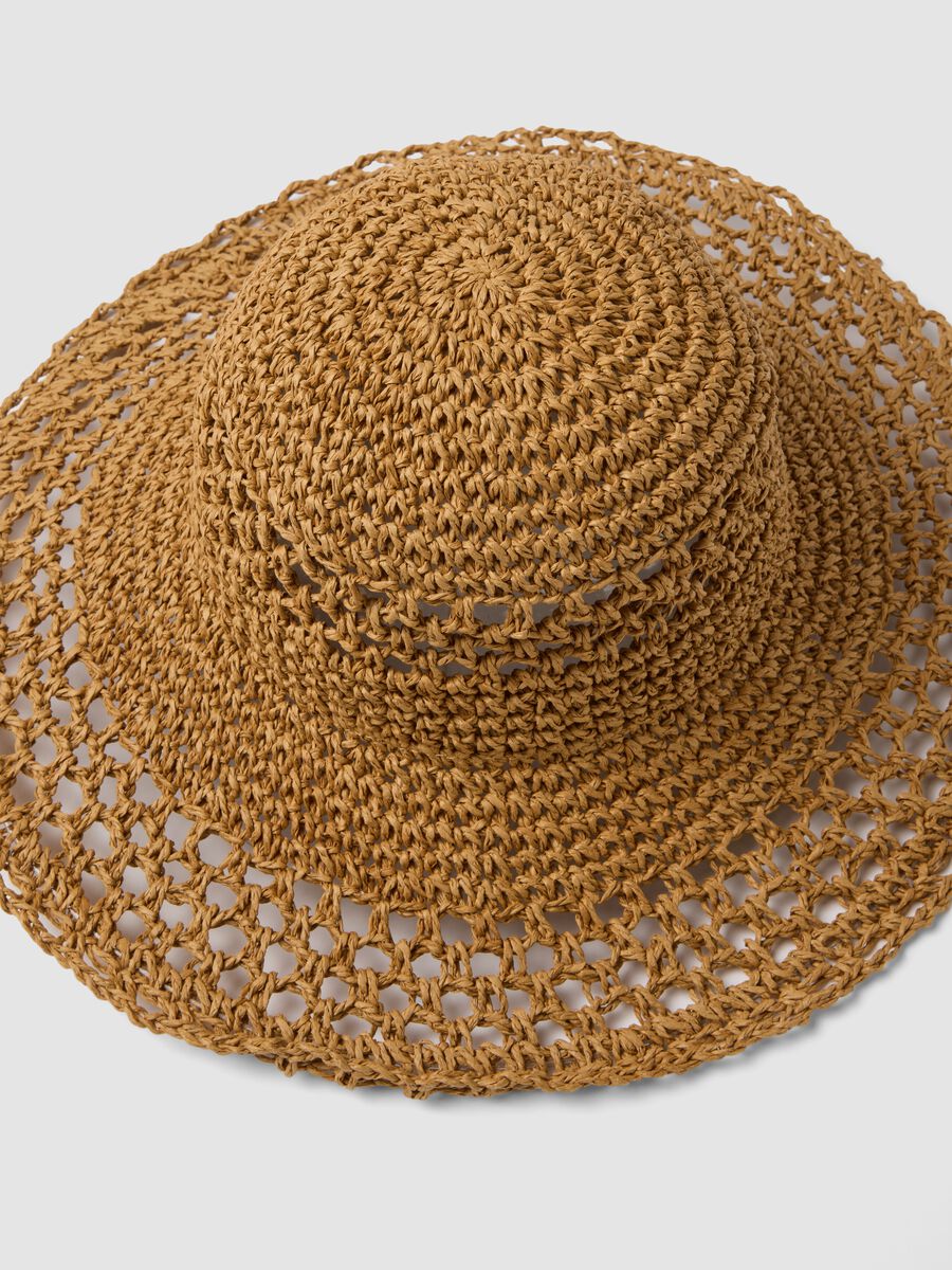 Pure paper-fibre hat in brown_2