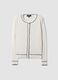 White stretch viscose regular-fit cardigan_4