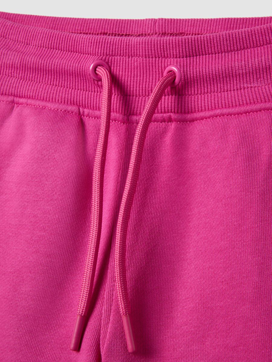 Girls&rsquo; pink 100% cotton shorts, regular fit_2