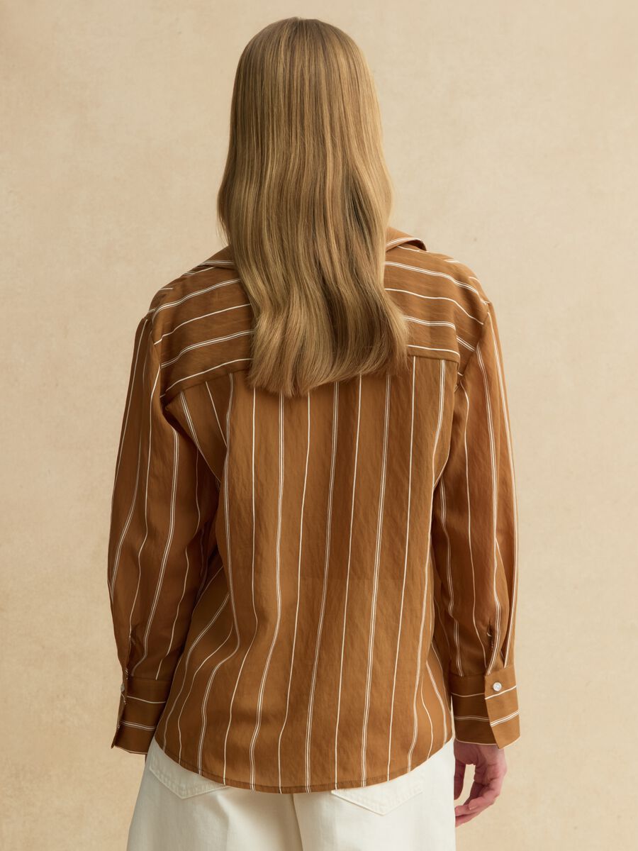 Multicolor gestreiftes Regular-Fit Hemd aus Lyocell-Mix_3