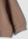 Felpa marrone girocollo in puro cotone organico_3
