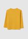Jersey infantil de algodón puro amarillo ajuste regular con estampado_1