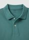 Regular fit short sleeve green pure cotton polo_5