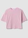 Pink striped pure cotton T-shirt_4