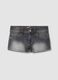 Grey stretch-cotton denim shorts_4