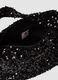 Borsa nera con paillettes a mano_2