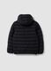 Giubbotto Ultralight nero imbottito con cappuccio e zip per ragazzo_1