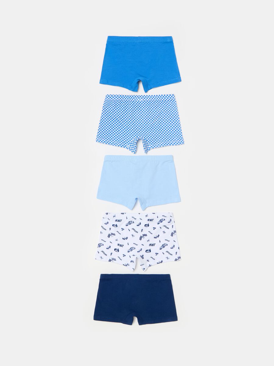 Five-pack organic cotton boxer shorts with print_1