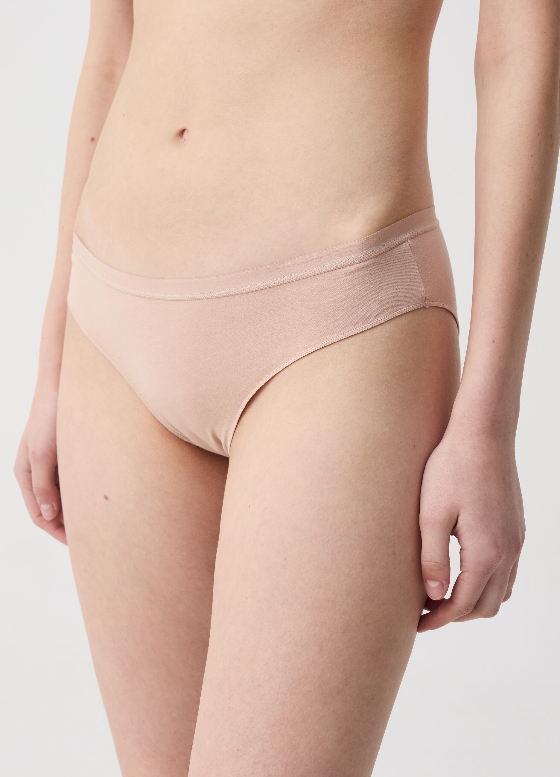 The Nude Effect briefs in stretch organic cotton