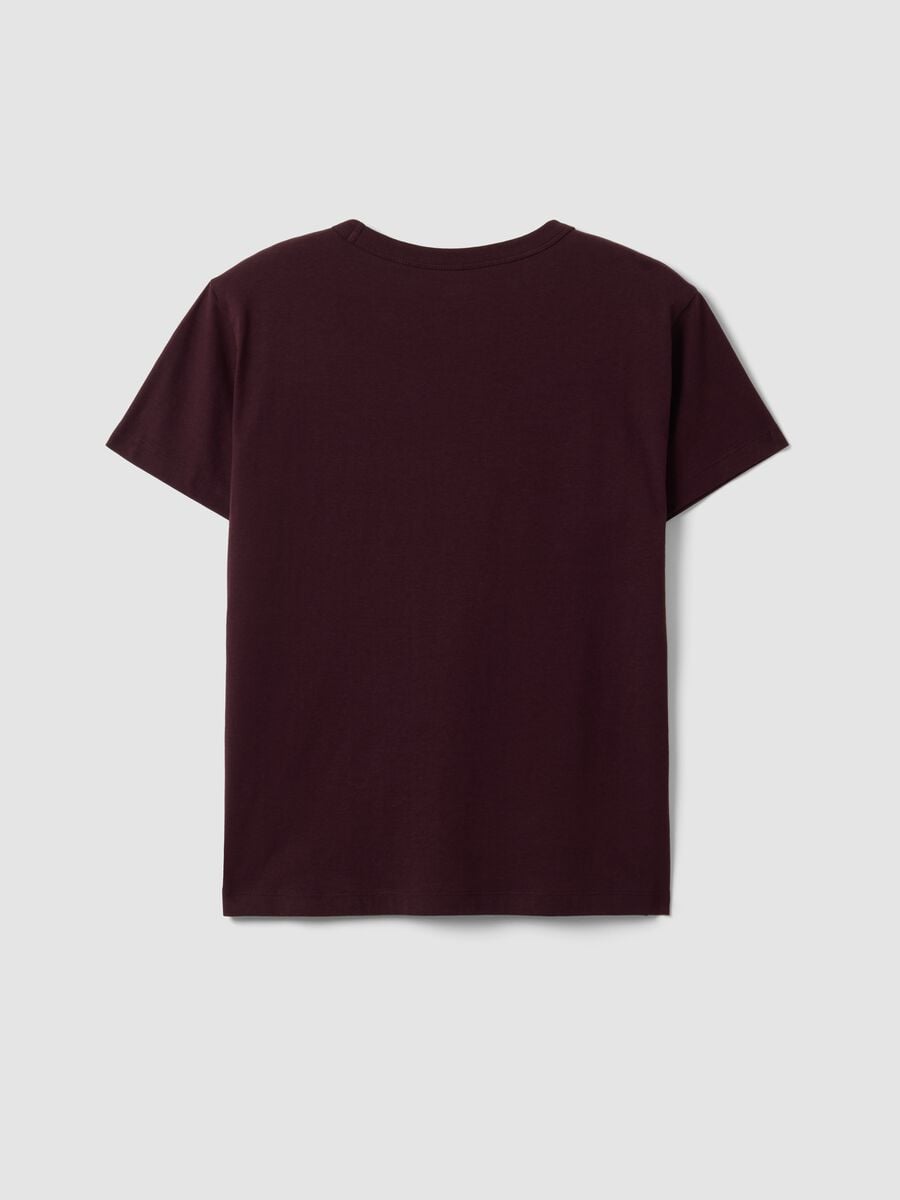 &Kappa;ό&kappa;&kappa;&iota;&nu;&omicron; T-shirt &alpha;&pi;ό 100% &beta;&alpha;&mu;&beta;ά&kappa;&iota; &mu;&epsilon; &sigma;&tau;ά&mu;&pi;&alpha; &mu;&pi;&rho;&omicron;&sigma;&tau;ά, regular &epsilon;&phi;&alpha;&rho;&mu;&omicron;&gamma;ή_6