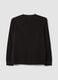 Black regular-fit honeycomb viscose-blend T-shirt_2