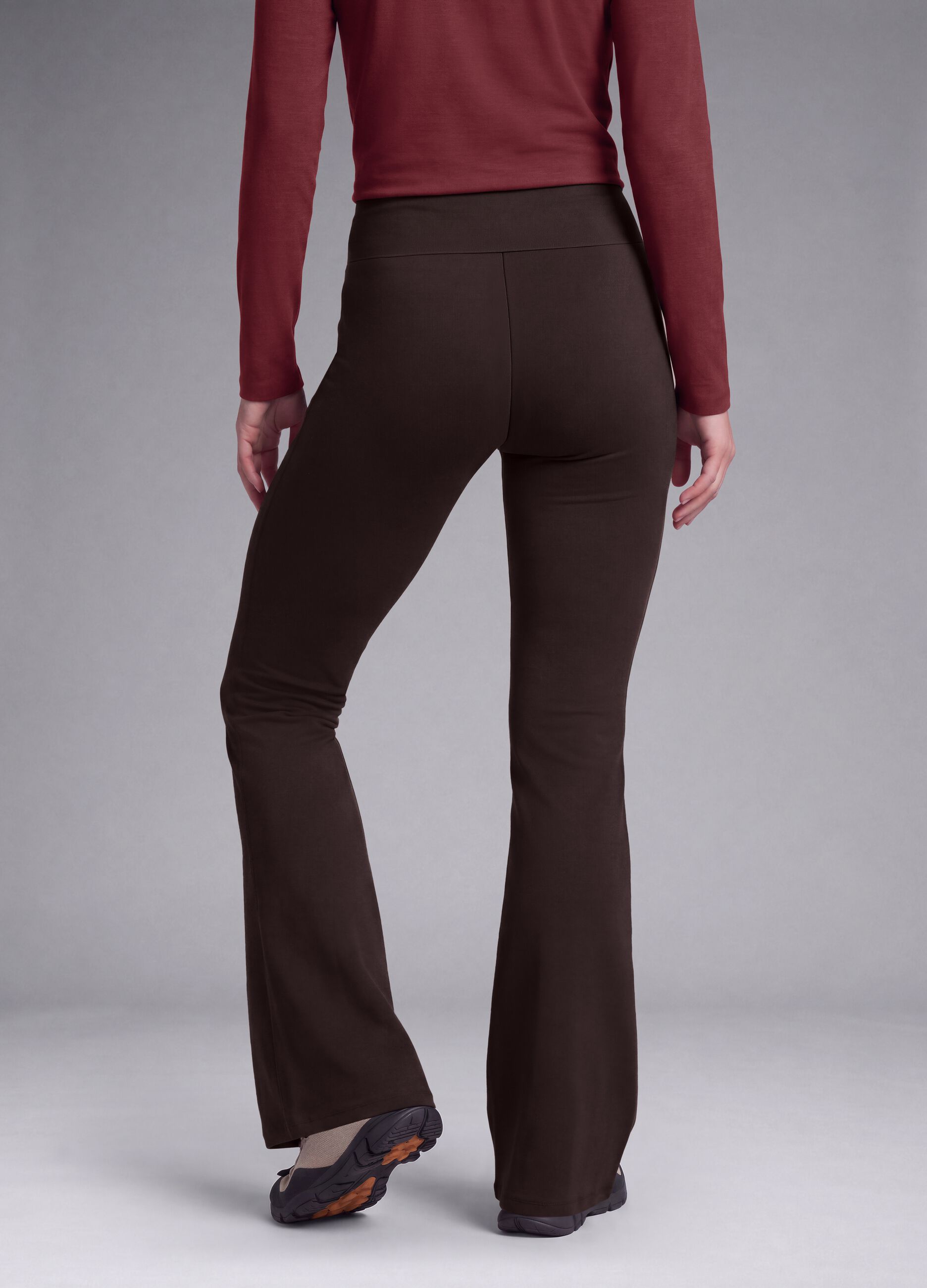 Brown flared stretch trousers ALTAVIA STUDIO