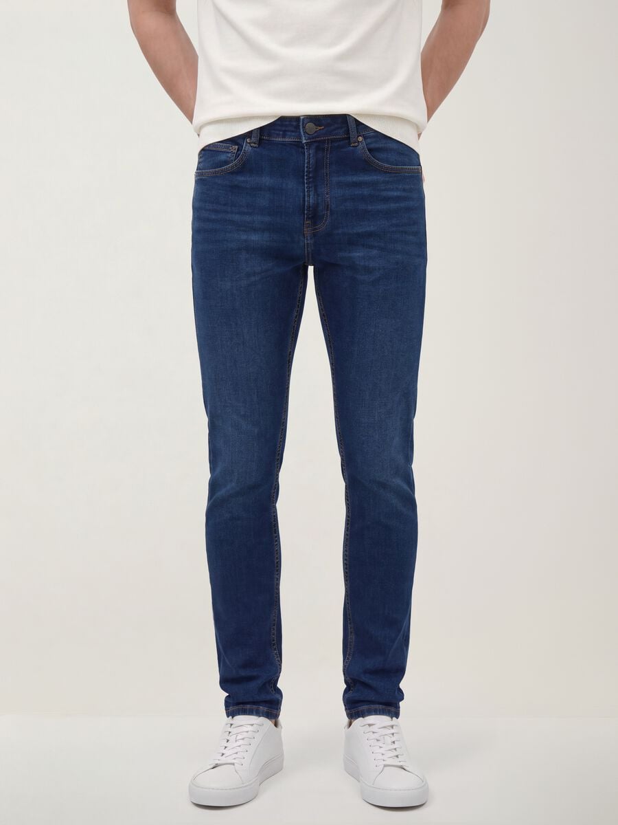Blue stretch-cotton denim skinny-fit jeans_2