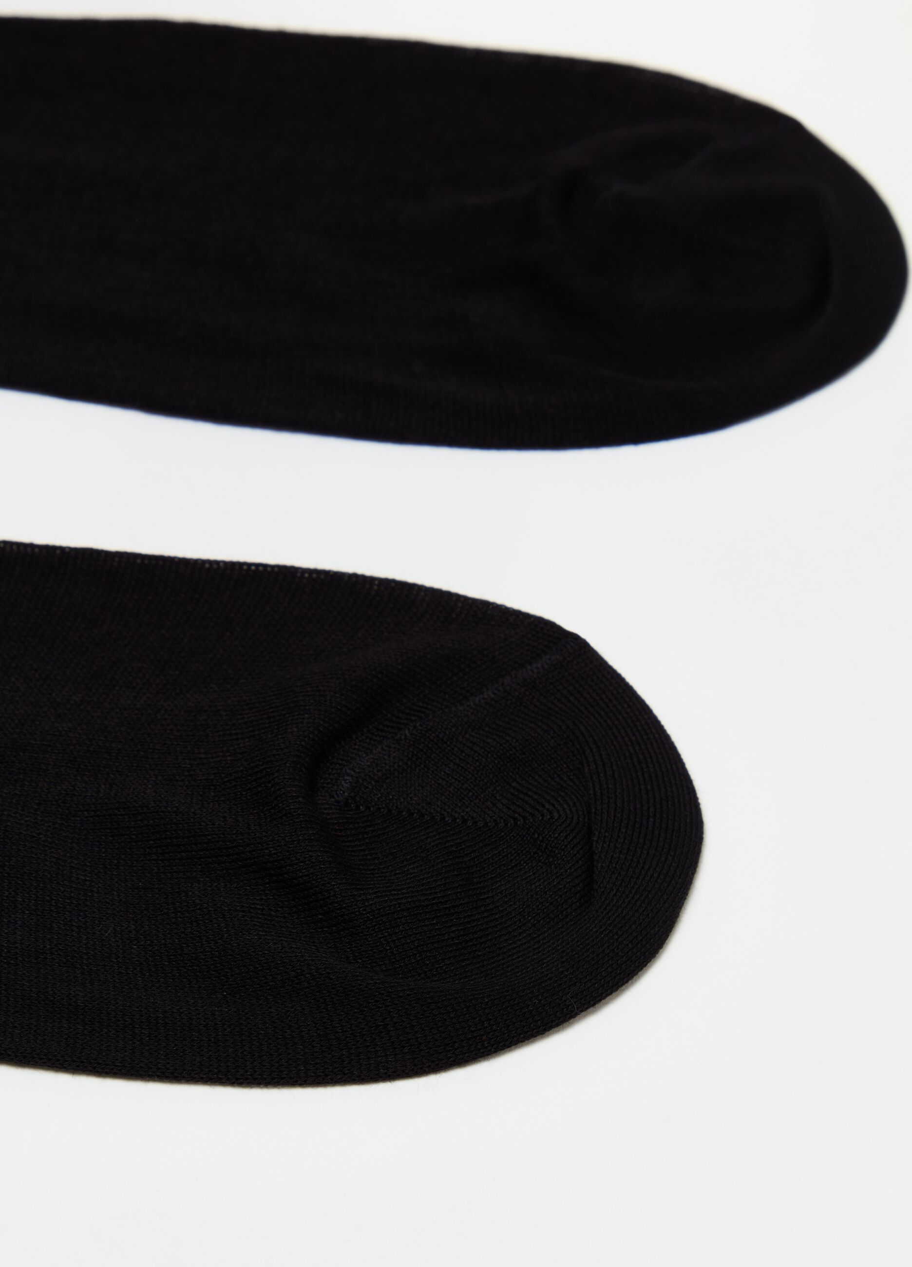 Two-pair pack long Supima cotton socks