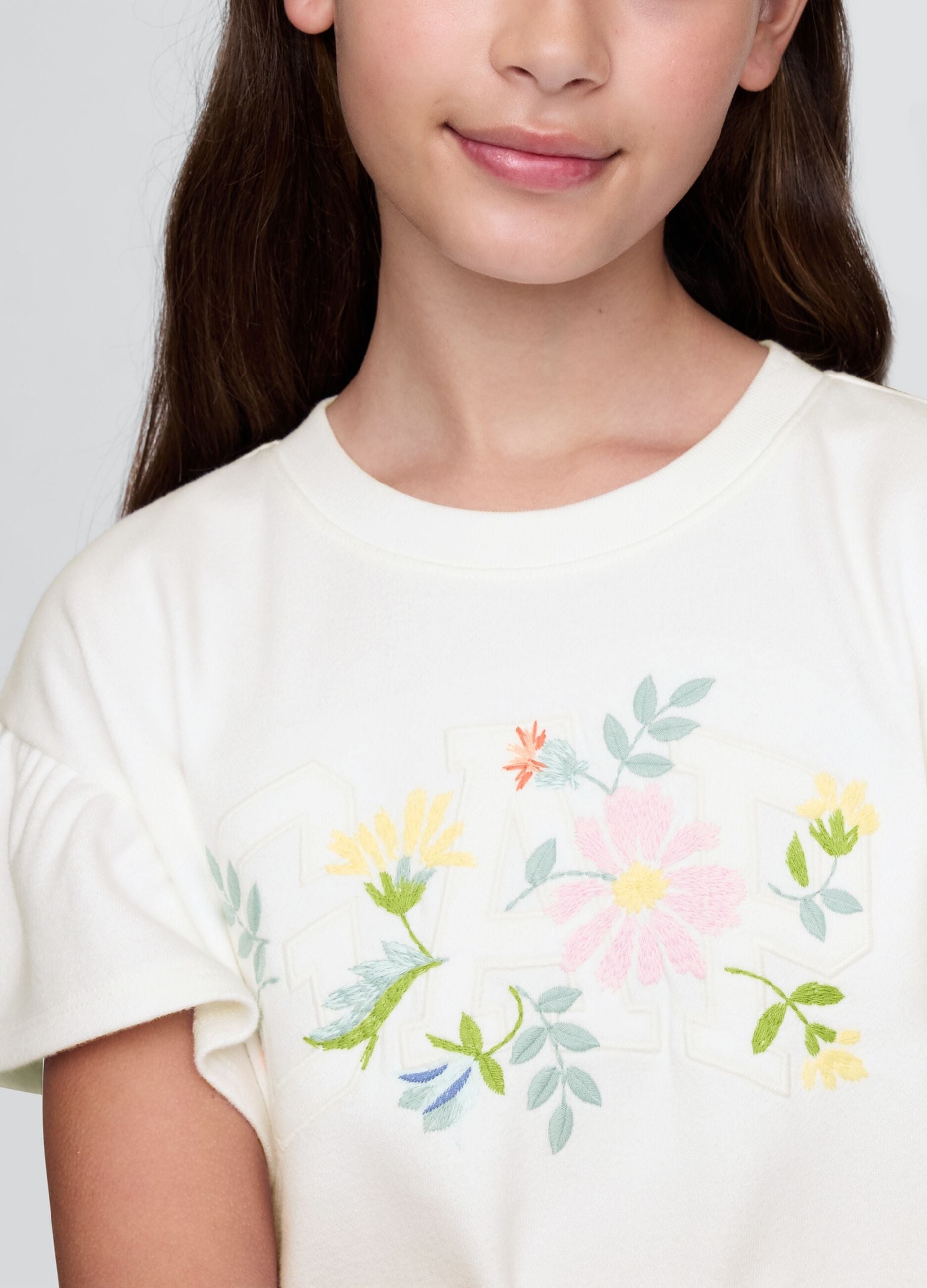 Wei&szlig;es Kleid mit Blumenmuster GAP Kids
