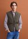 Green quilted gilet with zip, regular fit_2
