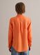 Orange pure linen regular fit shirt_3