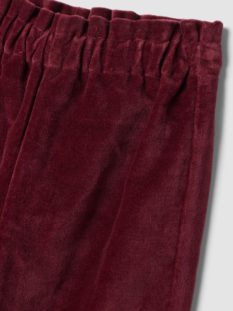 Pantaloni chino rossi in puro cotone con vita regolabile_2