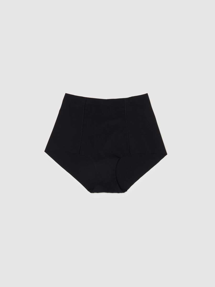 High-waisted black briefs_0