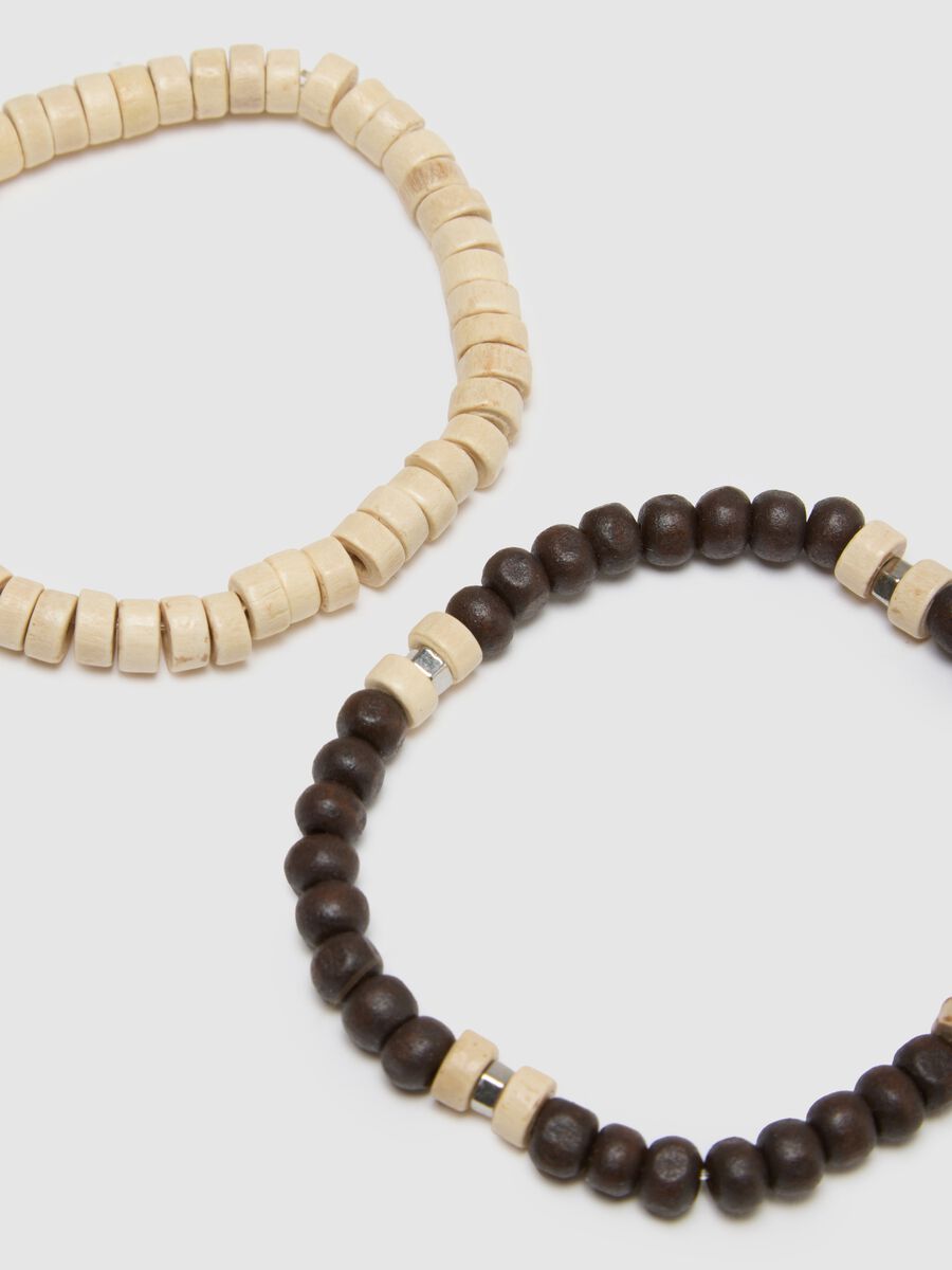 Multicolour wooden bracelet twin pack_2