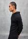 Black Ribbed Knit Hoodie_2