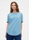 Blaues Baumwoll-T-Shirt_0
