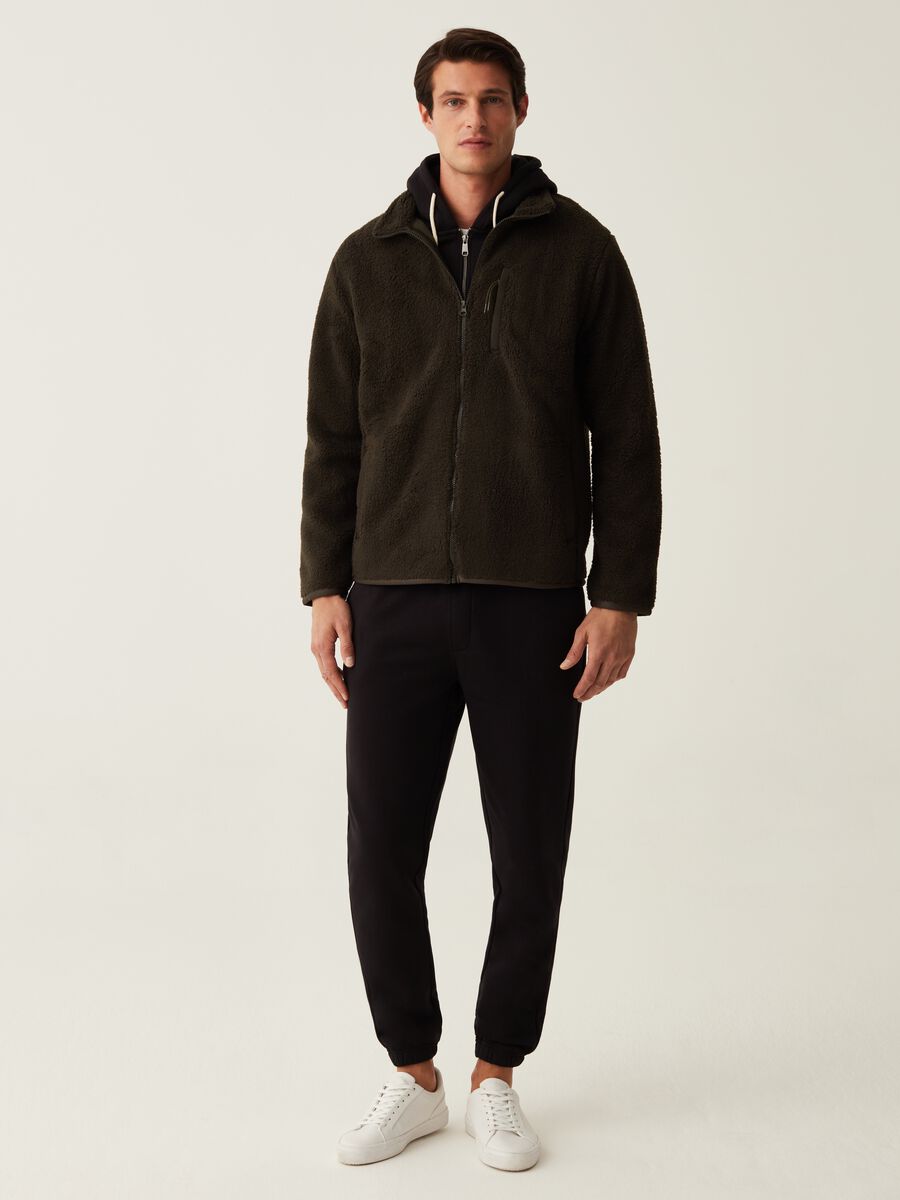 Half-zip sweatshirt in sherpa_1