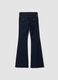 Blue flared stretch-cotton jeans_2