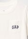 Wei&szlig;e Kurzarm-T-Shirt mit Tasche GAP Kids_2