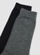 3er-Pack graue Mid-Calf-Socken aus elastischer Bio-Baumwolle_2