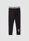 Schwarze Slim-Fit-Leggings aus elastischem Baumwolljersey mit Everlast-Logo_0
