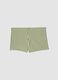 Gr&uuml;n-wei&szlig;e Boxer-Badehose aus Stretchmaterial_1