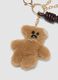Brown keyring with teddy bear and charms_2