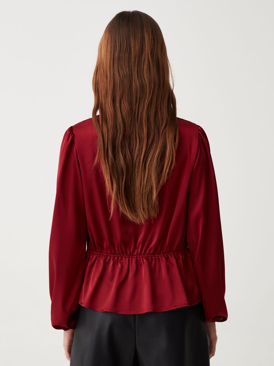 Satin blouse with drawstring_2